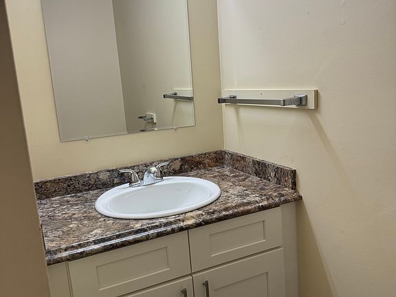 Newly renovated half bath on first floor