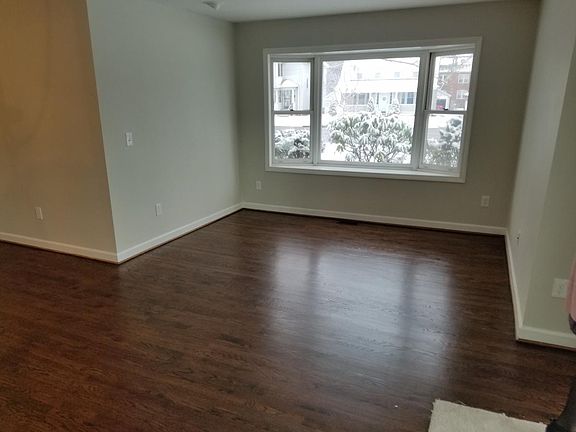 Wood floored living room