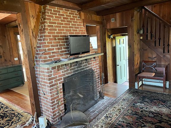Living room fireplace