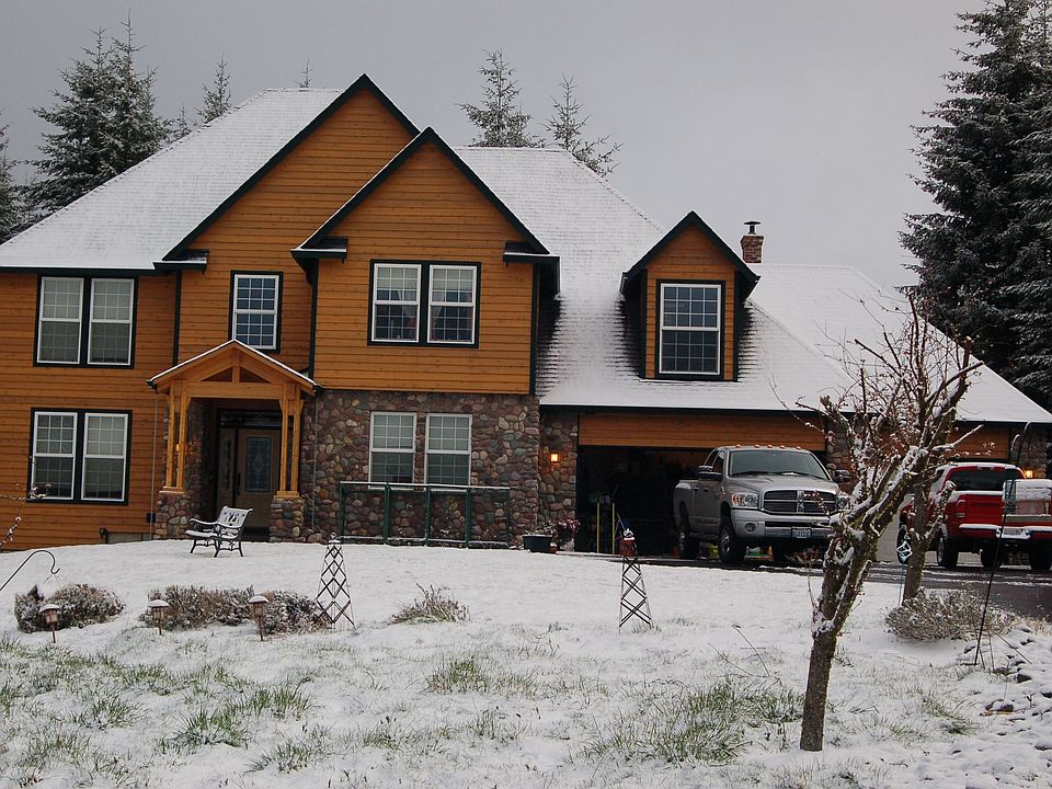 Main Home on a Winter Day