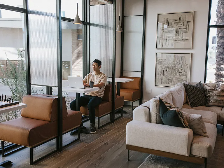 Work From Home, Study, or Play at our Clubhouse Booths