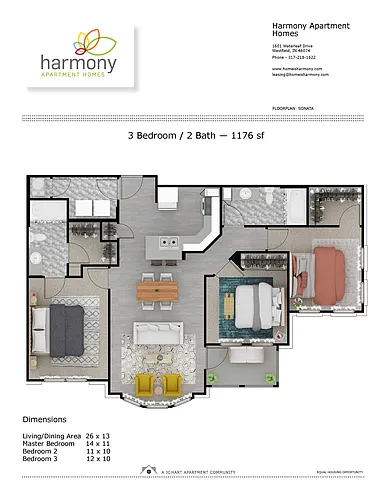 Floor plan Sonata 3.2