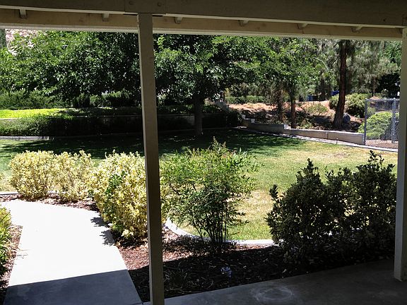View of back yard from patio