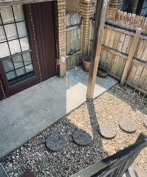 Exterior patio area