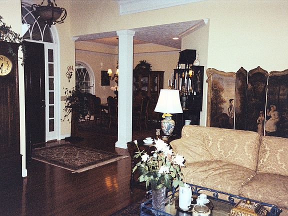Looking into dining room