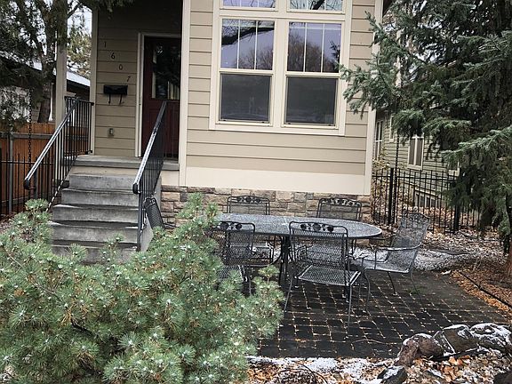 front view of house complete with patio furniture