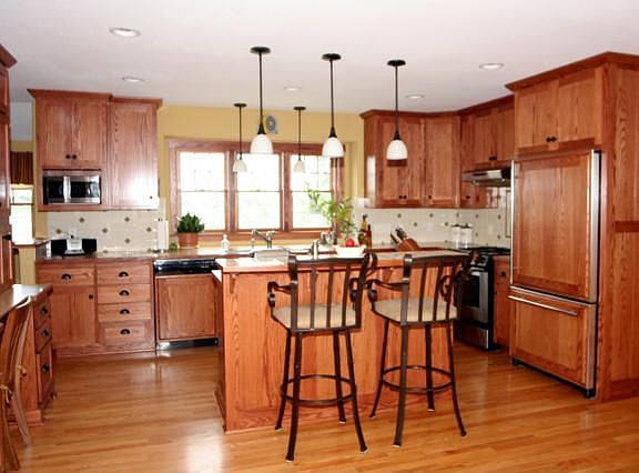 Beautiful gourmet kitchen.