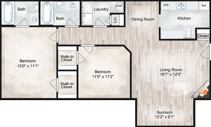 The Solaris - Classic Floorplan Diagram