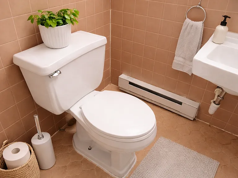 Virtually Staged Bathroom Photo