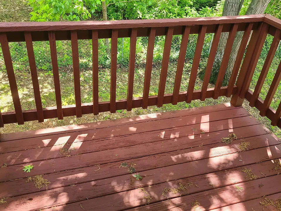 Private back deck