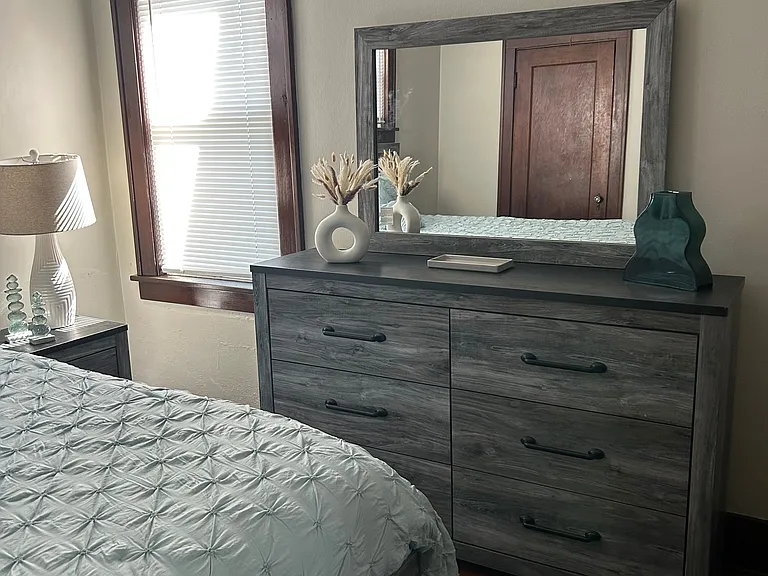 Maximize your clothing storage with a full size dresser.