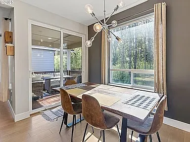Dining staged