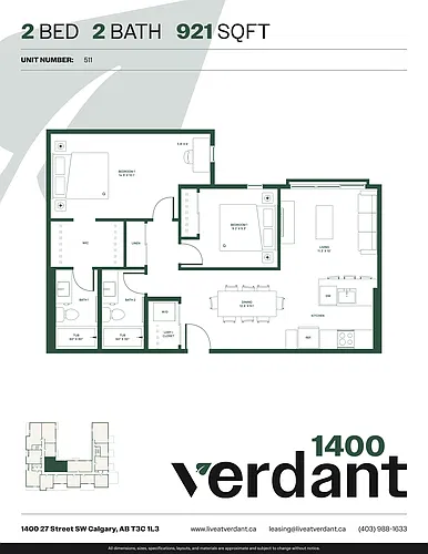 Floor plan 2 Bedroom 2 Bath 2 Bed 2 Bath 2