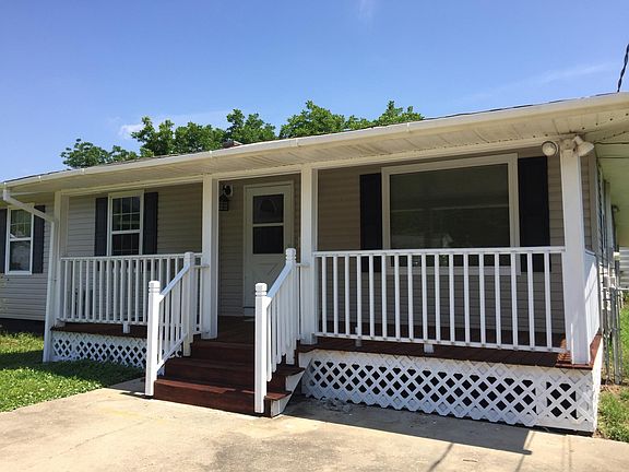 Spacious front porch