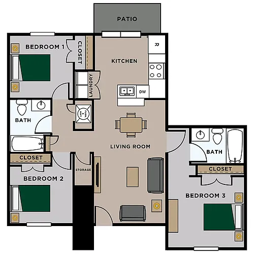 Floor plan 3A