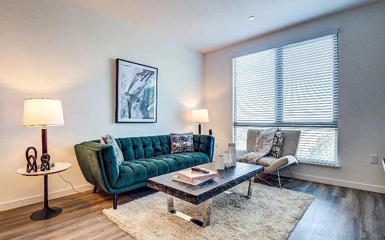 Luxurious Living Area | Apartments in Hercules, CA | The Exchange Hercules Bayfront