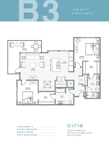 Floor plan B3