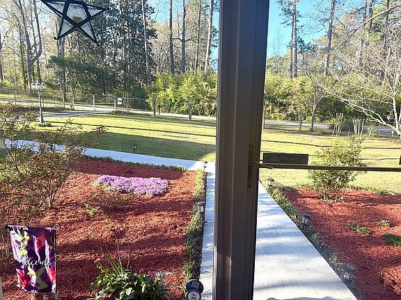 View of yard from porch