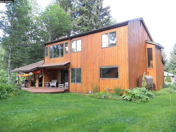Back yard and deck