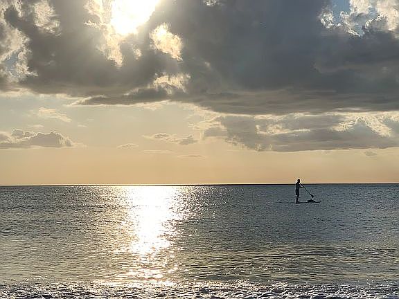 Barefoot Beach at sunset