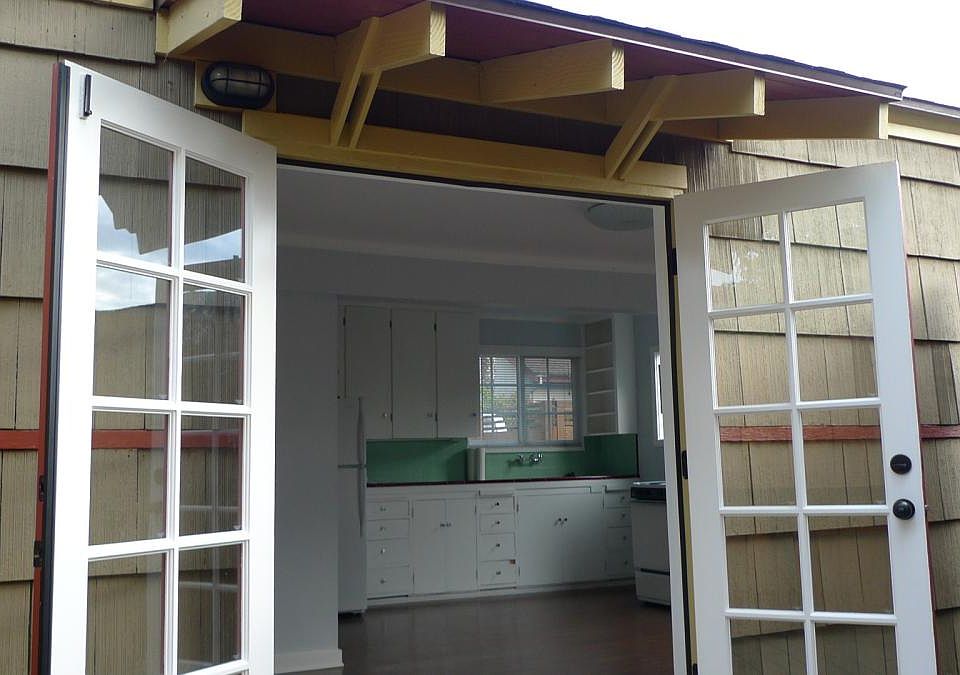 From deck looking inside