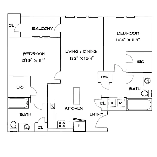 Floor plan Design 2B
