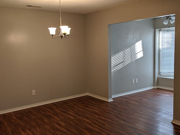 Dining room looking into small study