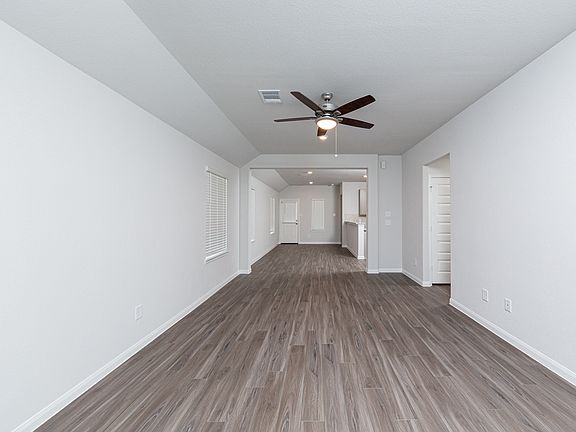 Family Room to Dining Area and Kitchen