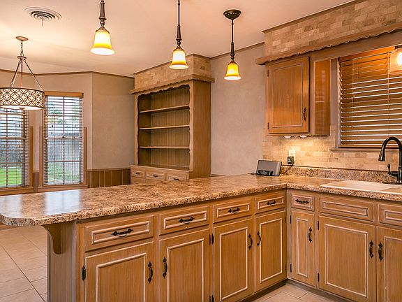 from kitchen to dining area