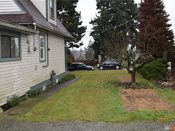 Level area alongside the house to create garden space