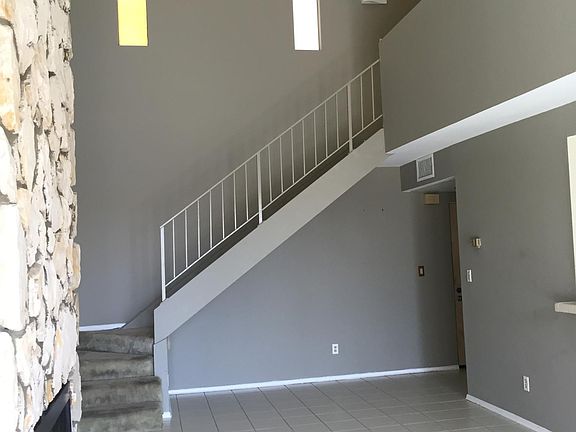Living area. Stairs to loft and deck.