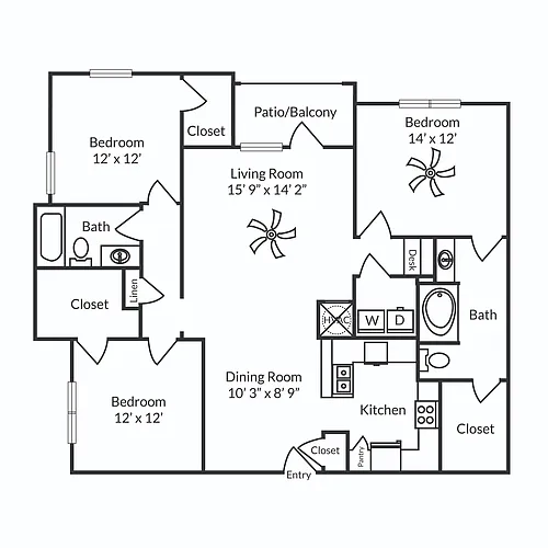 Floor plan C1Renovated