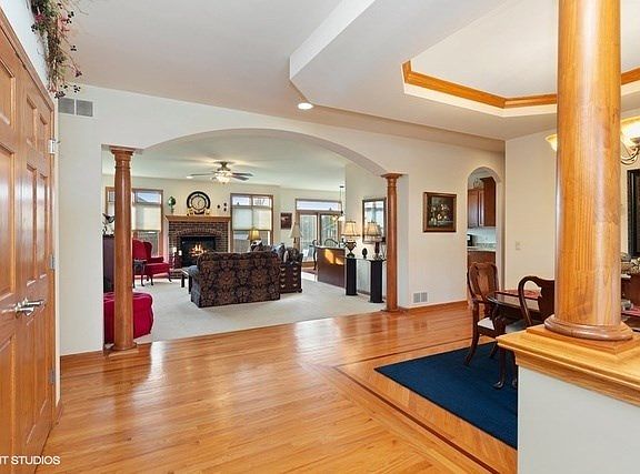 Gleaming hardwood floors and large entry closet!