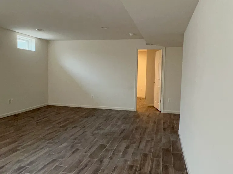 Finished basement area