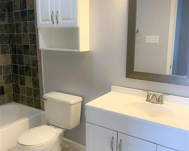 Upstairs bath shared by 2 bedrooms upstairs. All new.