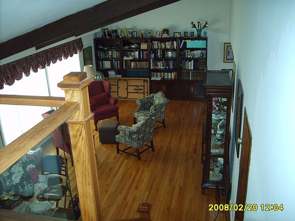 View of living room from upstairs