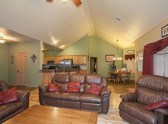 Family room open to kitchen