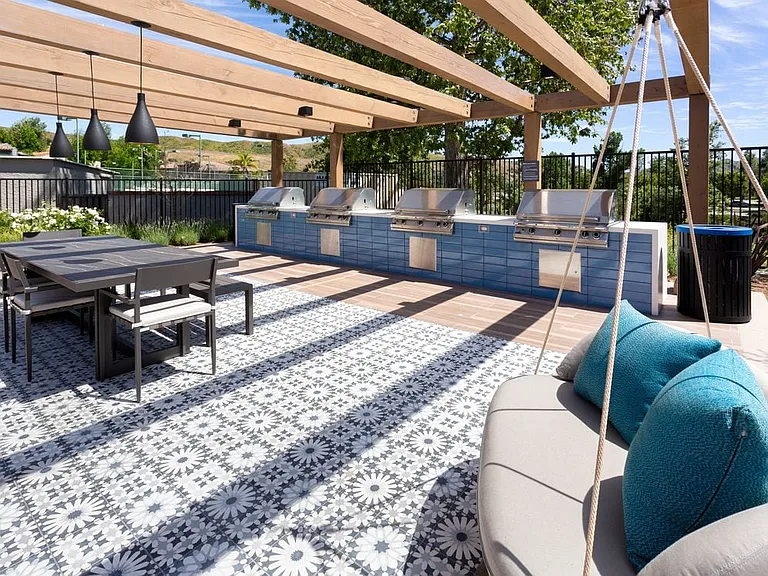 BBQ grill area