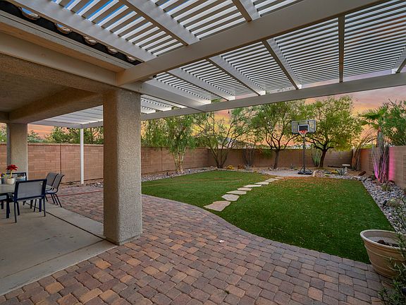 2485 Sturrock Dr Henderson Rental Front View Anthem Highlands backyard twlight 5_08282024