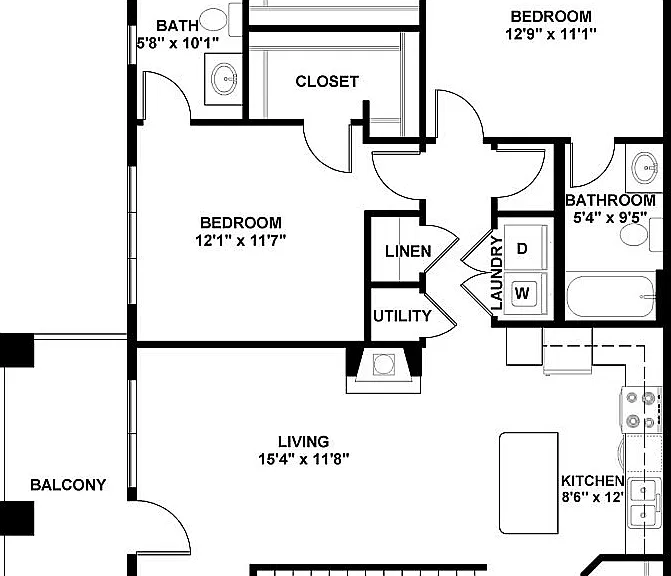 B3 Floorplan w Dimensions B3 Floorplan w Dimensions