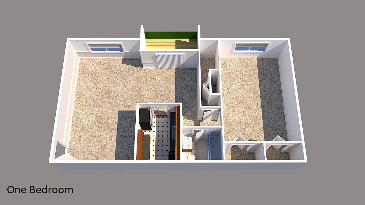 Floor plan 1 Bed 1 Bath