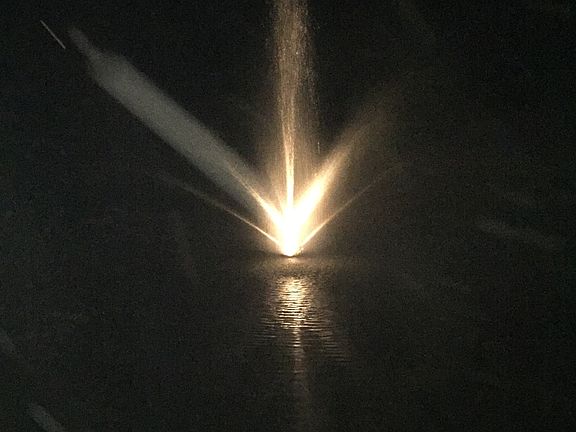Lighted Pond Fountain 