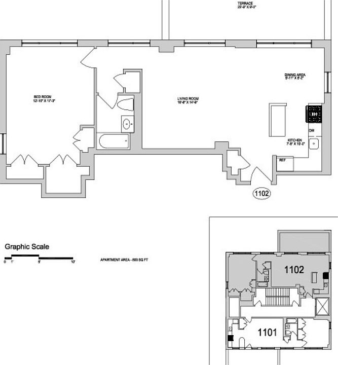 2nd image of 160 W 22nd St APT 1102