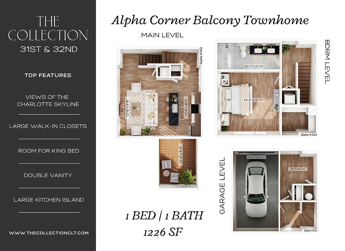 Floor plan Alpha Corner w/Balcony