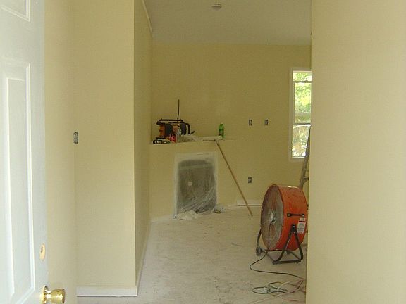 August 2004 - Fireplace During Construction