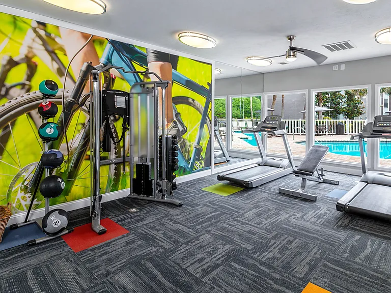 Our 24-hour fitness center features everything from cardio to strength equipment, so you can crush your fitness goals anytime.