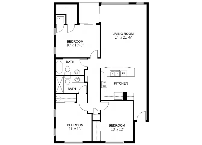 Floor plan Model H
