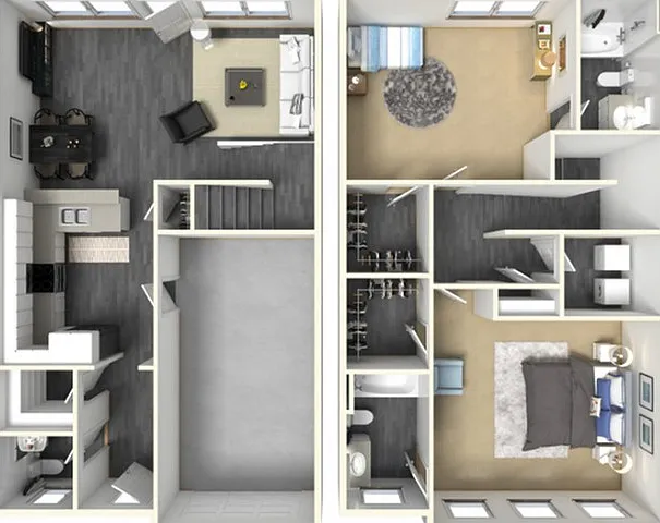 2C- 1373 sqft 2C- 1373 sqft