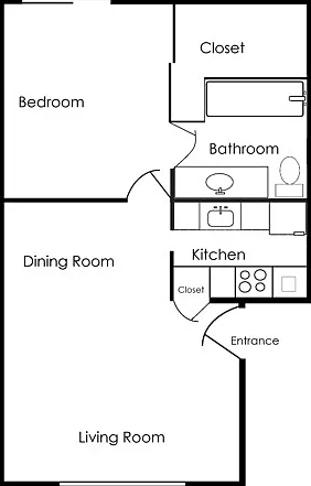1 bedroom - 1 bath - 800 sq ft - LD 1 bedroom - 1 bath - 800 sq ft - LD