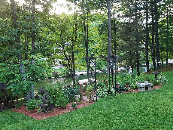Gently sloping to lake